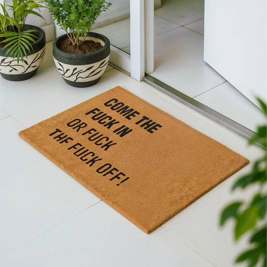 Come In Get Out Funny Doormat