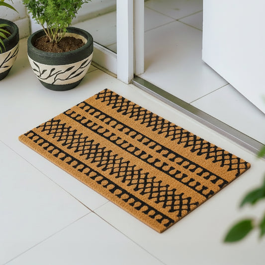 Tribal Weave Coir Doormat